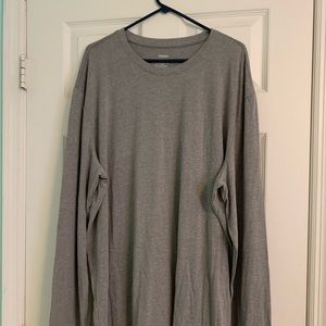 Sonoma 3XL Tall Heather Gray Long Sleeve Shirt NWOT